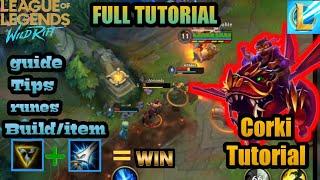 Corki Wild Rift:Tutorial,Lane,Guide,build,tip  tricks|League of Legends Wild Rift(LoL Mobile)