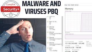 Malware and Viruses - CompTIA Security+ Performance Based Question PBQ 2