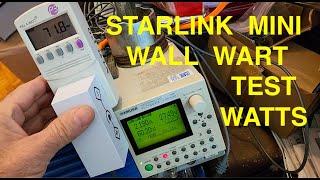 STARLINK MINI test AC Adapter watts KIKUSUI PLZ164WA electronic load