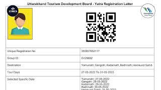 Char Dham Registration Process | Kedarnath Registration Process 2022 - Tourist Care Uttarakhand