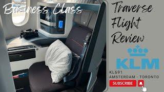 KLM World Business Class Review 787-10 Dreamliner Amsterdam - Toronto