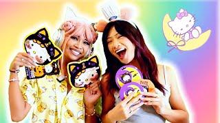 SANRIO SLEEPOVER! with @maplemaystudio Hello Kitty Skincare, Makeup, and Crafts!