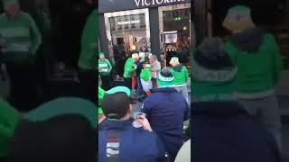 Irish football fans celebrate woman buying lingerie in Denmark #shorts#crazyclips