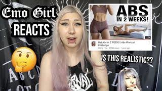 Emo Girl Reacts to ABS IN 2 WEEKS!