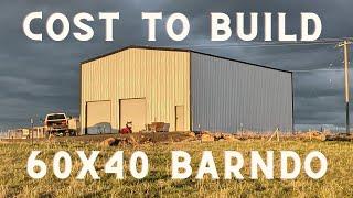 Our 60x40 Barndo/Shop House Cost Breakdown // How Much To Build Our Steel Building