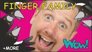 Finger Family with Steve and Maggie + MORE Family Stories for Kids | Wow English TV