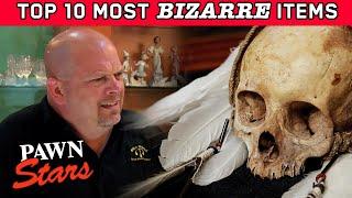 Pawn Stars: TOP 10 WEIRDEST ITEMS *Shrunken Heads Included*