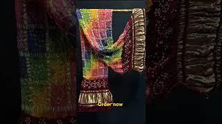 Modal Silk Gharchoda Bandhni Dupatta