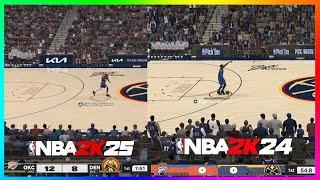 NBA 2K25 5v5 Gameplay Footage vs. NBA 2K24...