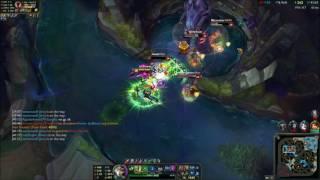 [LoL] Riven 1v4 quadra