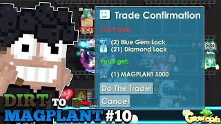 TAMAT !! Cuan 2 BGL Langsung Gas Beli MAGPLANT | Dirt To Magplant #10 | Growtopia Profit 2024