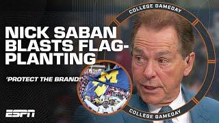 IT'S DISRESPECTFUL ️ Nick Saban calls for change after flag-planting fallout  | College GameDay