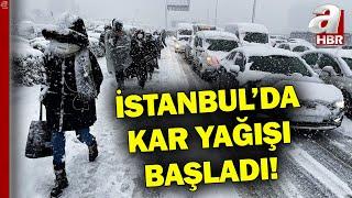 İstanbul'da Kar Yağışı Başladı! İşte İlk Görüntüler! | A Haber