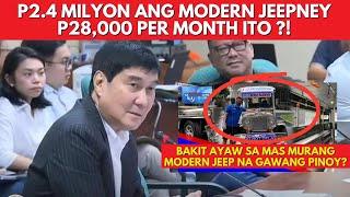 Bakit ayaw ninyo sa mas murang modern jeep na gawang Pinoy? Bakit sa China pa? #ltfrb #modernjeep