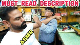 ASMR head massage with neck cracking by Legendary barber Sarwan