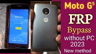 Moto G5 Frp Bypass android 7.0 without PC 2023