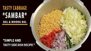 Easy Side Dish CABBAGE SAMBAR RECIPE (kulambu) Recipes