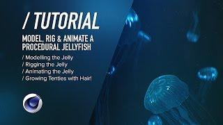 C4D TUTORIAL | Bioluminescent Jellyfish PT1 | Modelling, Rigging & Animating  [Cinema 4D]