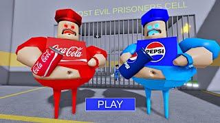 COCA-COLA BARRY Vs PEPSI BARRY in BARRY'S PRISON RUN! OBBY Full Gameplay #roblox