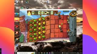 gameplay de pvz 1 parte 23 nivel 3-5 de dia en el tejado-chamoy1763