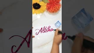 Alisha #youtubeshorts #name #calligraphy #foryou #viral #trending #shorts #shortsfeed #love #art