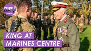 King Charles Returns to Royal Marines Training Base to Meet Recruits