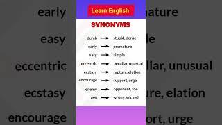 Synonym words in english |Learn English #shorts #learn # viral