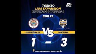 Liga expansion (LDF) Santa Fe FC VS America FC (3-1) IDA- Primera Fecha 23/3/23