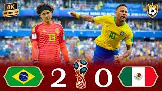 Neymar leads Brazil to qualify and destroys Mexico in a wonderful match  ● Full Highlights ️ | 4K