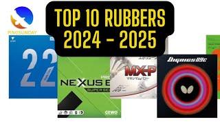 Top 10 Most Popular Table Tennis Rubbers in 2024-2025