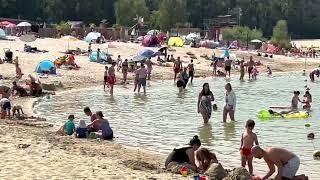 See und Strand in Nordrhein-Westfalen  Germany Silbersee II Today 20 Jule 2022