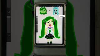 #miku as #disgust   ! Rate from 1-100000 #art #insideout2 #miku #emojimix #digitalart