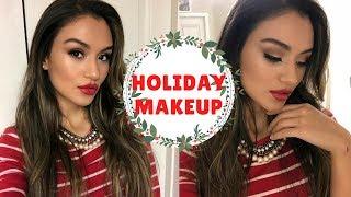 How to: Classic Holiday Makeup Tutorial || Kemana Cubas