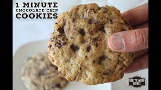 1 Min Chocolate Chip Cookie |The EASIEST Chocolate Chip Cookies Recipe