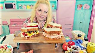 1950s housewife makes sandwiches for her husband and friends ASMR Role Play