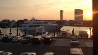 Yacht Going out to Sea at Gardners Basin in Atlantic City New Jersey