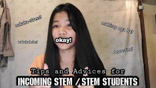 TIPS FOR INCOMING STEM STUDENTS / STEM STUDENTS (how to survive STEM) | Ashiela