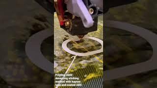 Amayzing sticking method with kapton tape and acetone #cnc #3dprinting #diy #3d #viral #shortsvideo