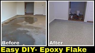 Garage floor transformation DIY weekend project