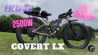 2500w Dual Motor 2wd Fat Tire E-Bike | 2023 Escapade Covert LX | Powerful Long Range E-Bikes