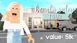 BEAUTY SALON TOUR | BLOXBURG | VALUE: 51k *aesthetic*