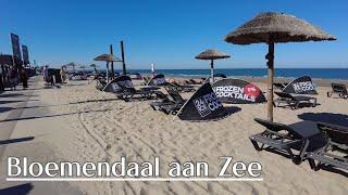 Strandwandeling Bloemendaal aan Zee 2022 | 4K