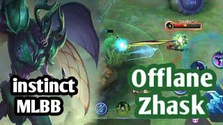 ZHASK OFFLANE | ZHASK INSANE DAMAGE | INSTINCT GAMEPLAY MLBB