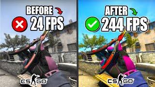  CSGO: HOW TO BOOST FPS AND FIX FPS DROPS / STUTTER  | Low-End PC ️