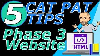 5 CAT PAT TIPS | Phase 3 Website | Computer Applications Technology