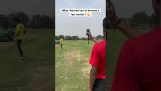 What inspired you to become a fast bowler ?  #shorts #pathak100mph
