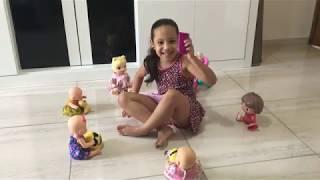 Brincando com minhas bonecas, Baby Alive, Dora e suas amiguinhas