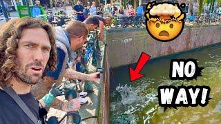 People Shocked What Our Enormous Magnet Finds in Amsterdam's Canals