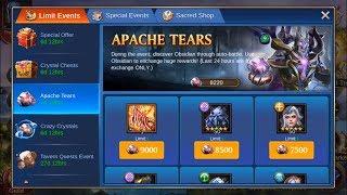 Trials Of Heroes (O) | Apache Tears - Crystal Chests - Obsidian Pack - 8200 Obsidian | Kim Cuong