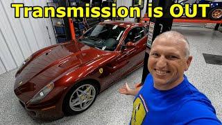 Ferrari 599 Transmission Removal on Project $1M 599